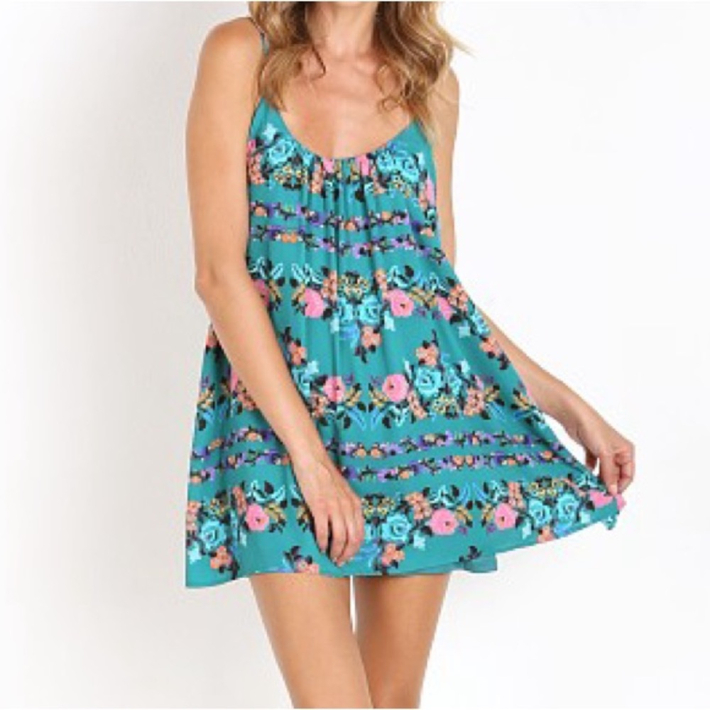 Show Me Your Mumu Trapeze Mini Dress-Baby Buds